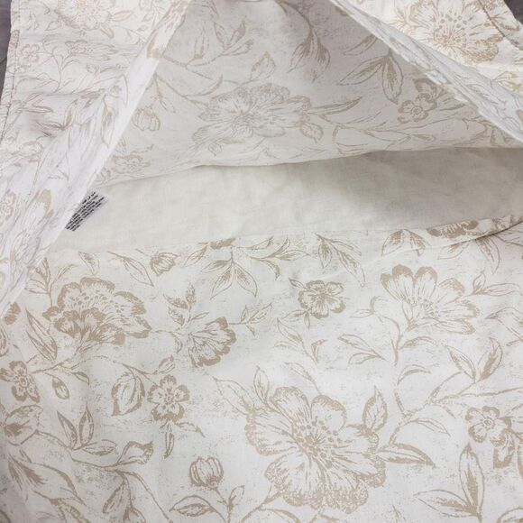 Charter Club Floral Quilt Sham Standard Multicolor Reversible Cotton Bedding - Picture 5 of 6